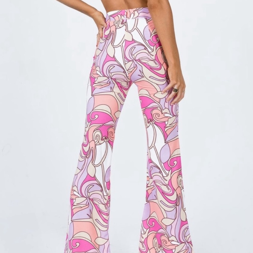 Princess Polly Elsie Pants Pink Multi - Picture 4 of 6